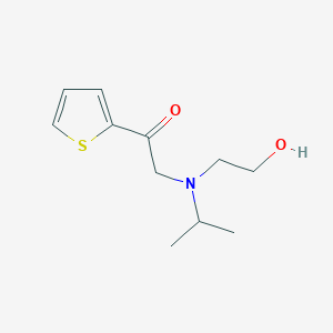 molecular formula C11H17NO2S B7869147 2-[(2-Hydroxy-ethyl)-isopropyl-amino]-1-thiophen-2-yl-ethanone 