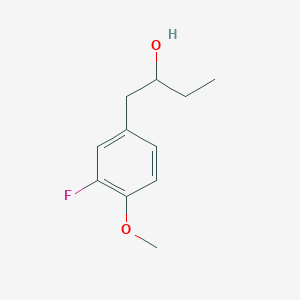 molecular formula C11H15FO2 B7869291 1-(3-Fluoro-4-methoxyphenyl)-2-butanol 