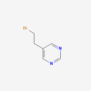 molecular formula C6H7BrN2 B7869296 5-(2-Bromoethyl)pyrimidine 