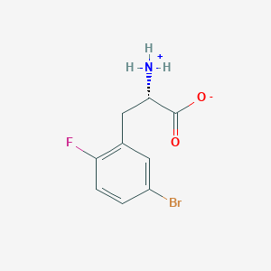 (2S)-2-azaniumyl-3-(5-bromo-2-fluorophenyl)propanoate