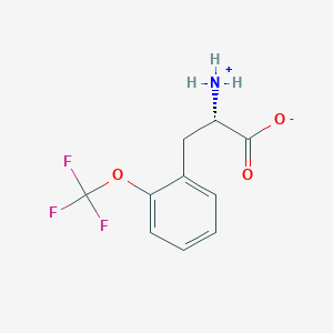 molecular formula C10H10F3NO3 B7869356 (2S)-2-azaniumyl-3-[2-(trifluoromethoxy)phenyl]propanoate 
