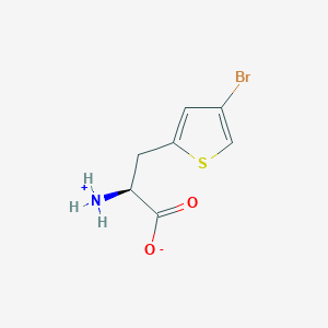 molecular formula C7H8BrNO2S B7869379 (2S)-2-azaniumyl-3-(4-bromothiophen-2-yl)propanoate 