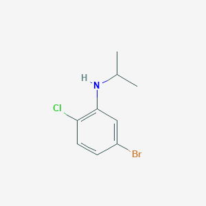 molecular formula C9H11BrClN B7869413 5-bromo-2-chloro-N-(propan-2-yl)aniline 