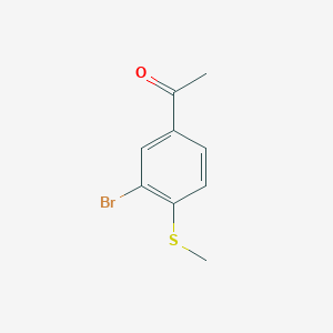 molecular formula C9H9BrOS B7869431 1-(3-Bromo-4-(methylthio)phenyl)ethanone CAS No. 79324-78-0