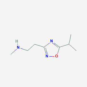 1,2,4-Oxadiazole-3-ethanamine,N-methyl-5-(1-methylethyl)-
