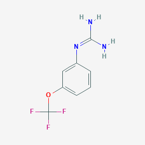 molecular formula C8H8F3N3O B7869502 1-[3-(Trifluoromethoxy)phenyl]guanidine CAS No. 152460-11-2