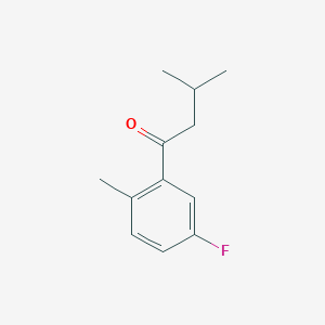 molecular formula C12H15FO B7869503 3,6'-Dimethyl-3'-fluorobutyrophenone 