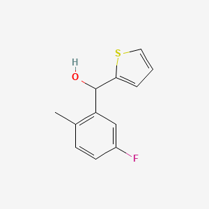molecular formula C12H11FOS B7869509 3-Fluoro-6-methylphenyl-(2-thienyl)methanol 
