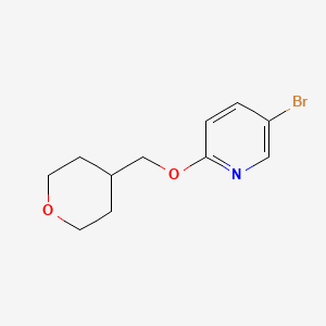 molecular formula C11H14BrNO2 B7869512 5-Bromo-2-(tetrahydro-pyran-4-ylmethoxy)-pyridine 