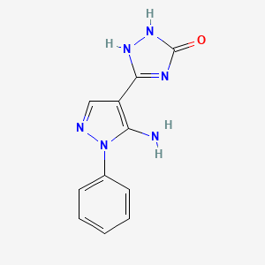 molecular formula C11H10N6O B7869518 CID 61361187 