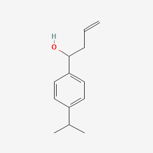 molecular formula C13H18O B7869585 1-[4-(Propan-2-yl)phenyl]but-3-en-1-ol CAS No. 5416-56-8