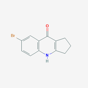 molecular formula C12H10BrNO B7869595 7-Bromo-1,2,3,4-tetrahydro-9H-cyclopenta[b]quinoline-9-one 
