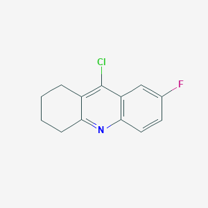 molecular formula C13H11ClFN B7869601 9-Chloro-7-fluoro-1,2,3,4-tetrahydroacridine 