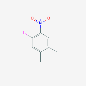 molecular formula C8H8INO2 B7869613 1,2-Dimethyl-4-iodo-5-nitrobenzene 