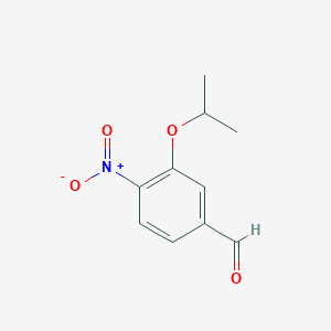 molecular formula C10H11NO4 B7869640 3-异丙氧基-4-硝基苯甲醛 