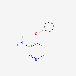 molecular formula C9H12N2O B7869653 4-Cyclobutoxypyridin-3-amine 