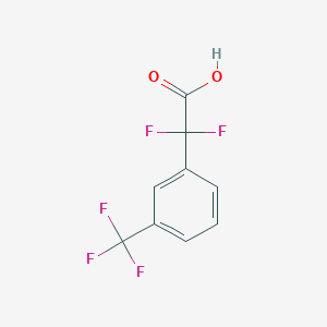 molecular formula C9H5F5O2 B7869687 2,2-Difluoro-2-(3-(trifluoromethyl)phenyl)acetic acid 