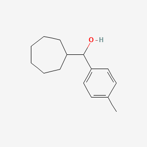 molecular formula C15H22O B7869696 Cycloheptyl (4-methylphenyl)methanol 