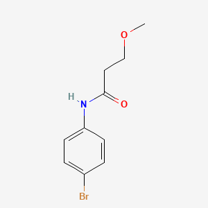 molecular formula C10H12BrNO2 B7869701 N-(4-bromophenyl)-3-methoxypropanamide 