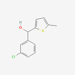 molecular formula C12H11ClOS B7869828 3-Chlorophenyl-(5-methyl-2-thienyl)methanol 