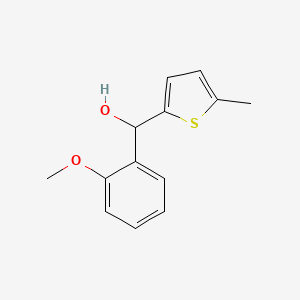 molecular formula C13H14O2S B7869843 (2-Methoxyphenyl)(5-methylthiophen-2-yl)methanol 