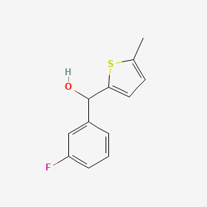 molecular formula C12H11FOS B7869851 3-Fluorophenyl-(5-methyl-2-thienyl)methanol 