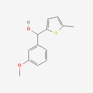 molecular formula C13H14O2S B7869852 3-Methoxyphenyl-(5-methyl-2-thienyl)methanol 