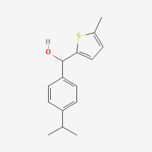 molecular formula C15H18OS B7869872 5-Methyl-2-thienyl-(4-iso-propylphenyl)methanol 