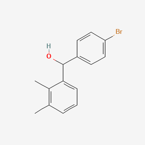 molecular formula C15H15BrO B7869882 (4-Bromophenyl)(2,3-dimethylphenyl)methanol 