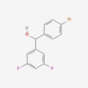 molecular formula C13H9BrF2O B7869918 (4-Bromophenyl)(3,5-difluorophenyl)methanol 