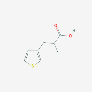 molecular formula C8H10O2S B7869950 2-Methyl-3-(thiophen-3-yl)propanoic acid 