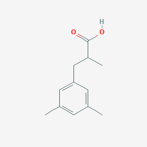 molecular formula C12H16O2 B7869952 3-(3,5-Dimethylphenyl)-2-methylpropanoic acid 