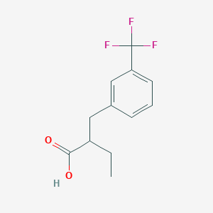 molecular formula C12H13F3O2 B7869960 2-(m-Trifluoromethylbenzyl)butanoic acid 
