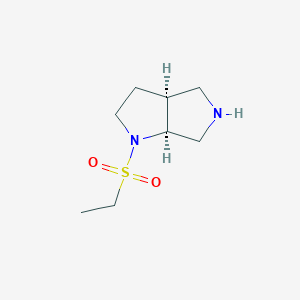 molecular formula C8H16N2O2S B7870023 cis-1-(Ethylsulfonyl)octahydropyrrolo[3,4-b]pyrrole 