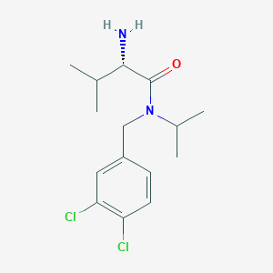molecular formula C15H22Cl2N2O B7870081 (S)-2-Amino-N-(3,4-dichloro-benzyl)-N-isopropyl-3-methyl-butyramide 