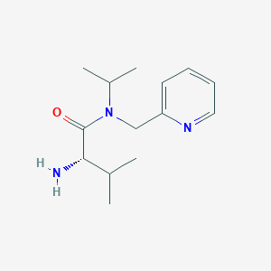 molecular formula C14H23N3O B7870085 (S)-2-Amino-N-isopropyl-3-methyl-N-pyridin-2-ylmethyl-butyramide 