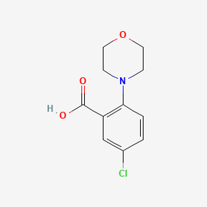 molecular formula C11H12ClNO3 B7870095 5-Chloro-2-morpholin-4-ylbenzoic acid 