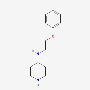molecular formula C13H20N2O B7870102 N-(2-苯氧基乙基)哌啶-4-胺 