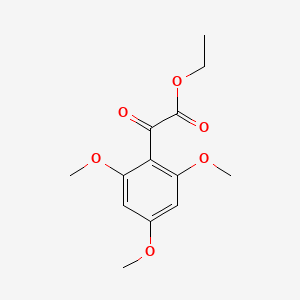 molecular formula C13H16O6 B7870105 Oxo-(2,4,6-trimethoxyphenyl)acetic acid ethyl ester 