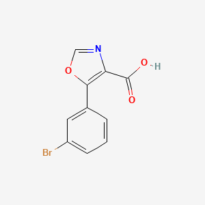 molecular formula C10H6BrNO3 B7870112 5-(3-Bromophenyl)-1,3-oxazole-4-carboxylic acid 
