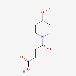 molecular formula C10H17NO4 B7870116 4-(4-Methoxypiperidin-1-yl)-4-oxobutanoic acid 