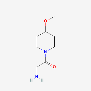 molecular formula C8H16N2O2 B7870118 2-Amino-1-(4-methoxypiperidin-1-yl)ethanone 