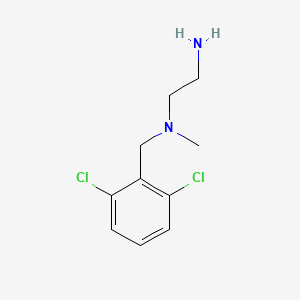 molecular formula C10H14Cl2N2 B7870126 N1-(2,6-Dichlorobenzyl)-N1-methylethane-1,2-diamine 