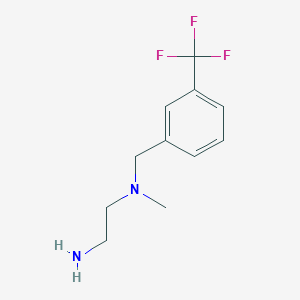 molecular formula C11H15F3N2 B7870132 N1-Methyl-N1-(3-(trifluoromethyl)benzyl)ethane-1,2-diamine 