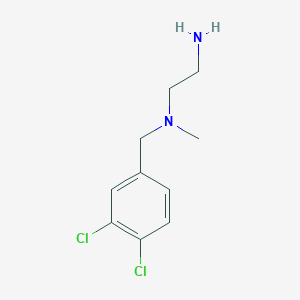 molecular formula C10H14Cl2N2 B7870140 N1-(3,4-Dichlorobenzyl)-N1-methylethane-1,2-diamine 
