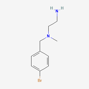 molecular formula C10H15BrN2 B7870147 N1-(4-bromobenzyl)-N1-methylethane-1,2-diamine 