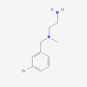 molecular formula C10H15BrN2 B7870153 N1-(3-bromobenzyl)-N1-methylethane-1,2-diamine 