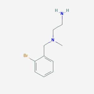 molecular formula C10H15BrN2 B7870160 N1-(2-bromobenzyl)-N1-methylethane-1,2-diamine 