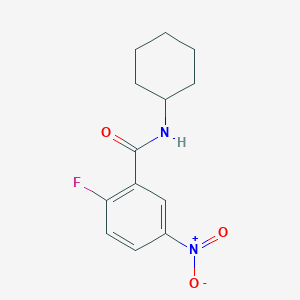 molecular formula C13H15FN2O3 B7870164 N-cyclohexyl-2-fluoro-5-nitrobenzamide 