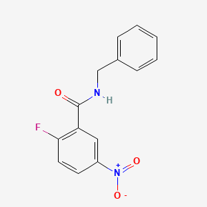 molecular formula C14H11FN2O3 B7870171 N-benzyl-2-fluoro-5-nitrobenzamide CAS No. 136146-84-4